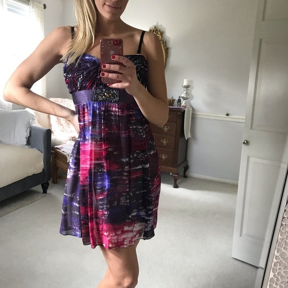 BCBG Max Azria Azaeleacom Cocktail Dress size 10 (fits like 6) - Picture 6 of 12